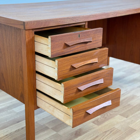 Writing desk in teak, 1950s-60s, Denmark - Beyo Vintage