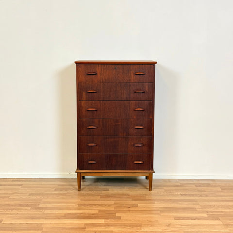 Chest of drawers in teak, 1950s-60s, Denmark