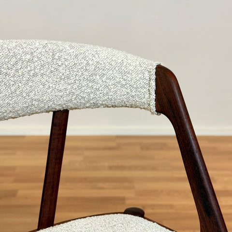 Set of 4 dining chairs made of teak by Henning Kjærnulf, 1950s-60s, Denmark