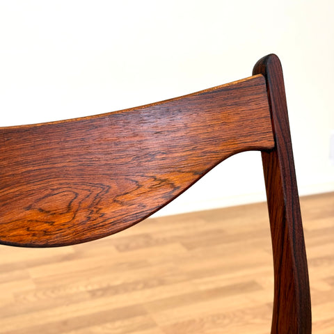 Set of 6 dining chairs in rosewood by Glyngøre Stolefabrik, 1950s-60s, Denmark - Beyo Vintage