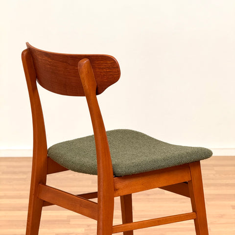 Set of 4 dining chairs in beech & teak by Farstrup, 1950s-60s, Denmark - Beyo Vintage