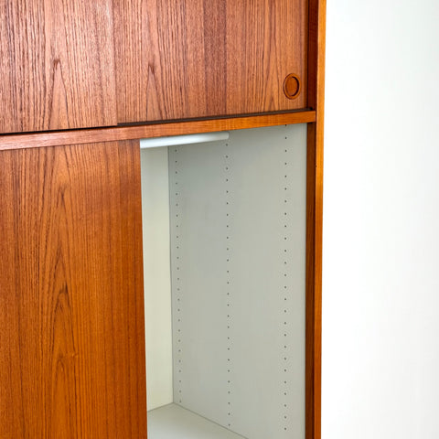 Large wardrobe in teak, 1960s-70s, Denmark - Beyo Vintage