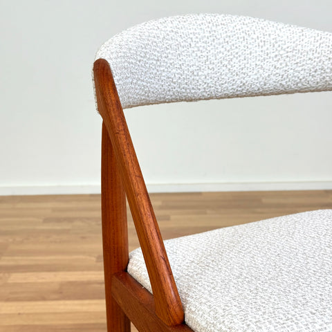 Set of 6 chairs made of solid teak by Kai Kristiansen, 1950s-60s, Denmark - Beyo Vintage