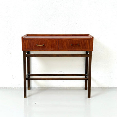 Halltable in mahogany with 2 drawers, Sweden - Beyo Vintage