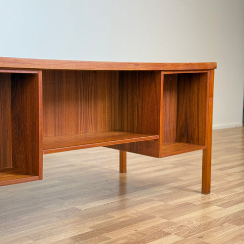 Writing desk in teak, 1950s-60s, Denmark - Beyo Vintage