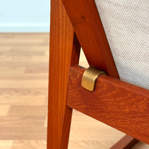 Armchair in solid teak, 1950s-60s, Denmark