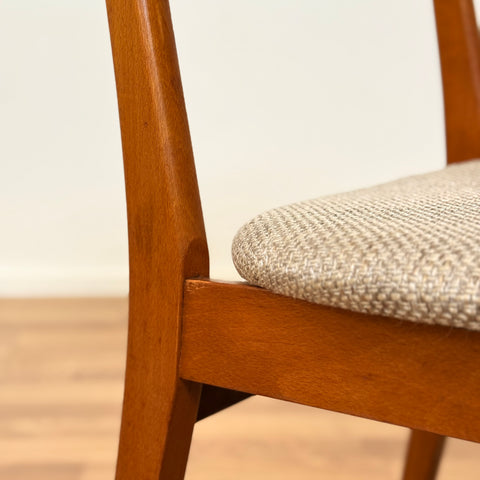 Set of 4 dining chairs in teak & beech, by Farstrup, 1950s-60s, Denmark