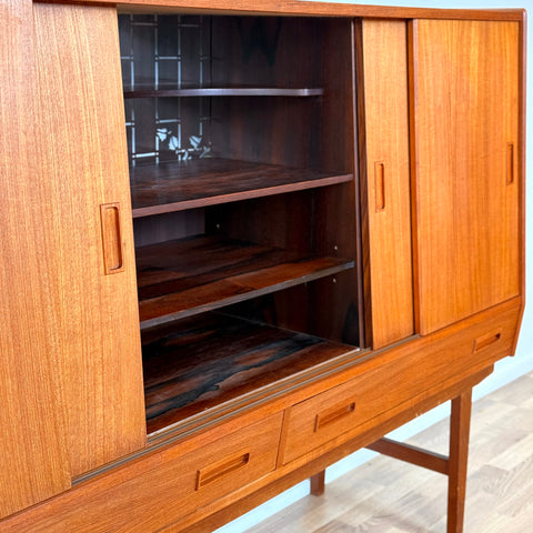 Highboard in teak by P. Westergaard Møbelfabrik, 1950s-60s, Denmark - Beyo Vintage