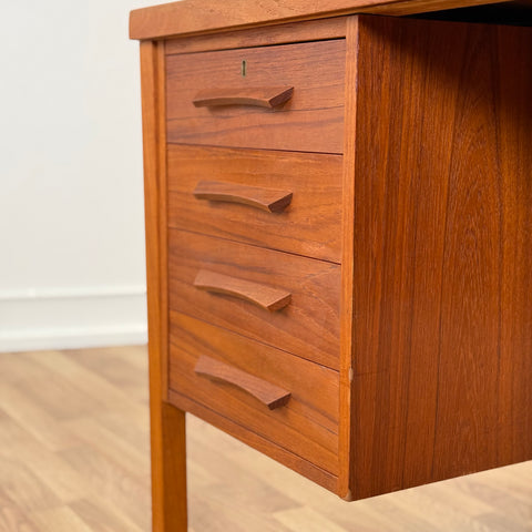 Writing desk in teak, 1950s-60s, Denmark - Beyo Vintage
