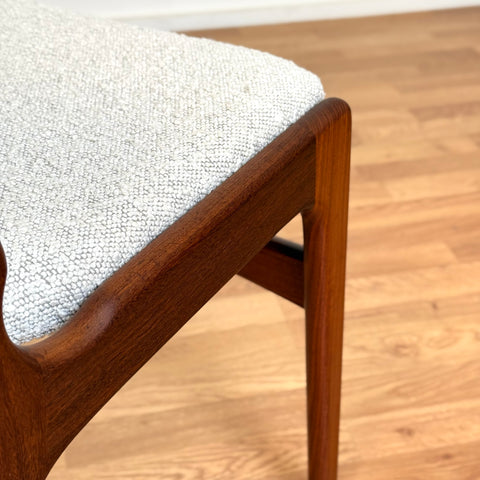 Set of 6 dining chairs in solid teak, by Eric Buch, 1950s-60s, Denmark - Beyo Vintage