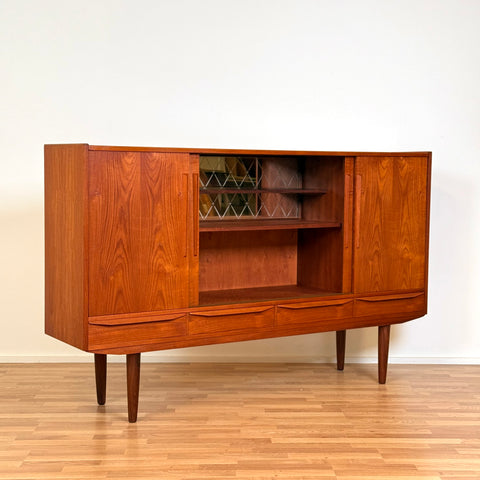 Highboard in teak, 1950s-60s, Denmark - Beyo Vintage