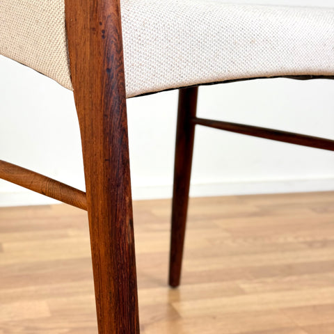 Set of 4 dining chairs in solid rosewood by Arne Wahl Iversen, 1950s-60s, Denmark - Beyo Vintage