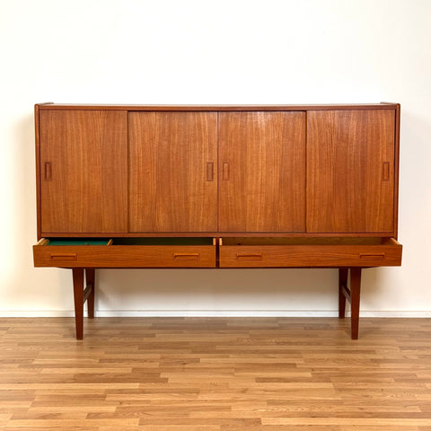 Highboard in teak by P. Westergaard Møbelfabrik, 1950s-60s, Denmark - Beyo Vintage