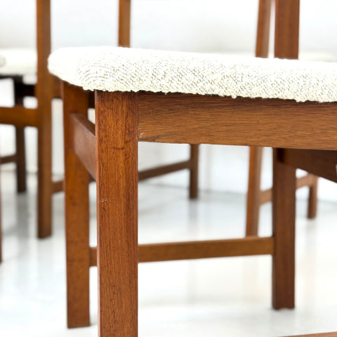 Set of 6 dining chairs in teak, 1950s-60s, Denmark - Beyo Vintage