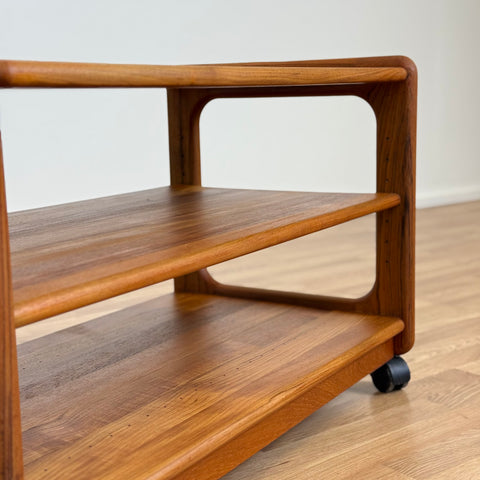 Trolley in solid teak wood, 1970s, Denmark - Beyo Vintage