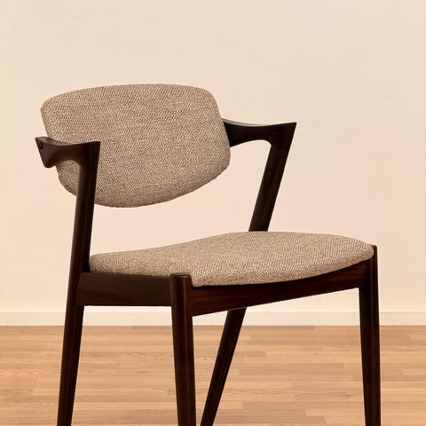 Sällsynt set om 4 matstolar i ek av Kai Kristiansen för Andersen Møbelfabrik, modell 42, 1950-60-tal, Danmark