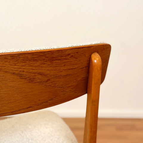 Set of 6 dining chairs in beech & teak, by Farstrup, 1950s-60s, Denmark
