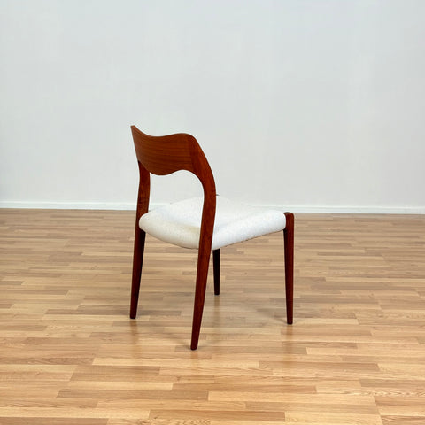 Set of 6 dining chairs in teak designed by Niels O. Moller, model '71', 1950s-60s, Denmark