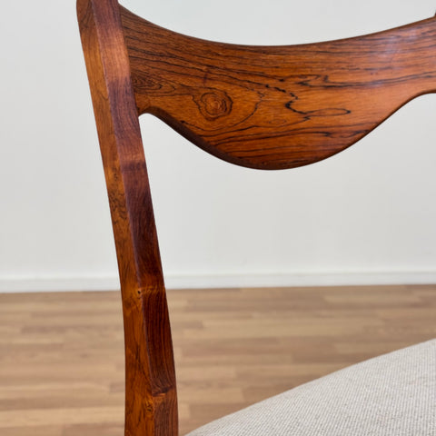 Set of 4 dining chairs in rosewood by Glyngøre Stolefabrik, 1950s-60s, Denmark - Beyo Vintage