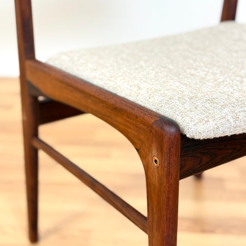 Set of 6 chairs in solid wood, 1950s-60s, Denmark - Beyo Vintage