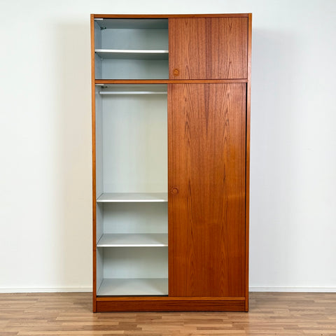 Large wardrobe in teak, 1960s-70s, Denmark - Beyo Vintage