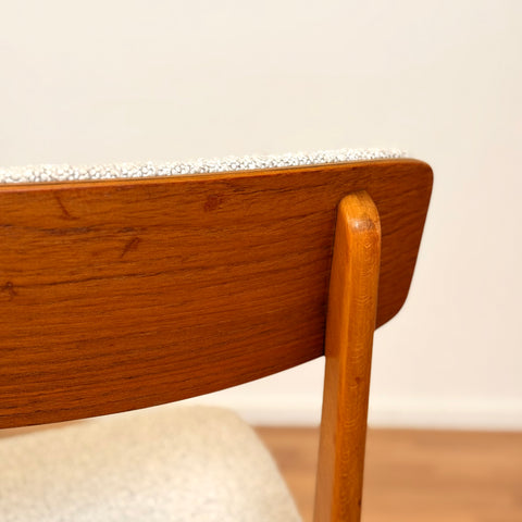 Set of 6 dining chairs in beech & teak, by Farstrup, 1950s-60s, Denmark