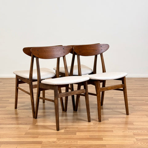 PRICE Set of 4 dining chairs "model 210" in teak by Farstrup, 1950s-60s, Denmark - Beyo Vintage