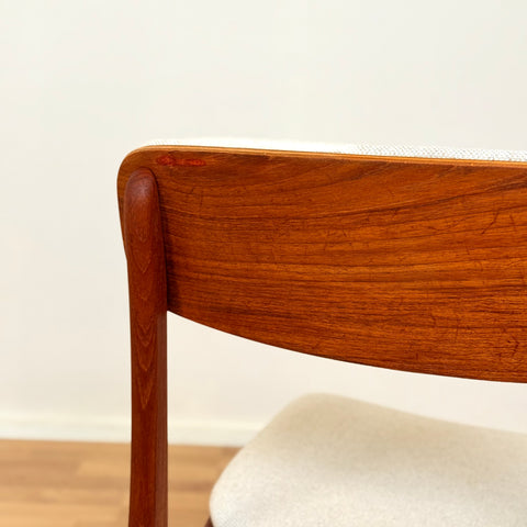 Set of 6 dining chairs by B. Rasmussen for Thorso Mobelfabrik, 1950s-60s, Denmark