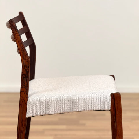 Set of 4 dining chairs in Santos rosewood, 1950s-60s, Denmark - Beyo Vintage