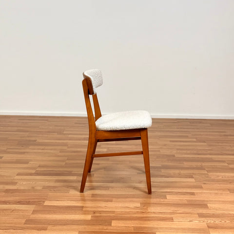 Set of 6 dining chairs in beech & teak, by Farstrup, 1950s-60s, Denmark