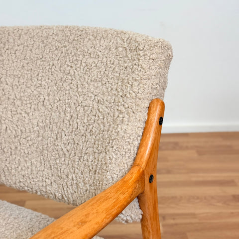 Armchairs 'Joel' in solid oak by The Andersson Brothers Industries in Ekenässjön, 1950s-60s, Sweden