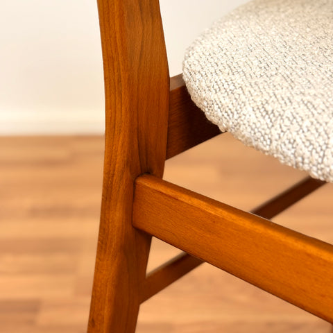 Set of 6 dining chairs in beech & teak, by Farstrup, 1950s-60s, Denmark