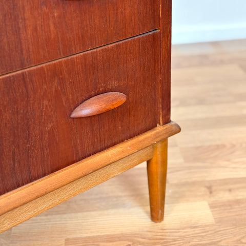 Chest of drawers in teak, 1950s-60s, Denmark
