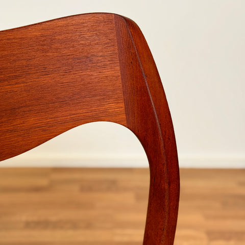 Set of 6 dining chairs Niels O. Moller, model '71', in teak, 1950s-60s, Denmark
