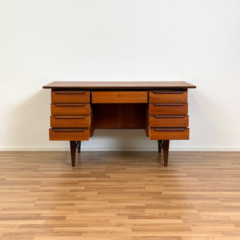 Writing desk in teak, 1950s-60s, Denmark - Beyo Vintage