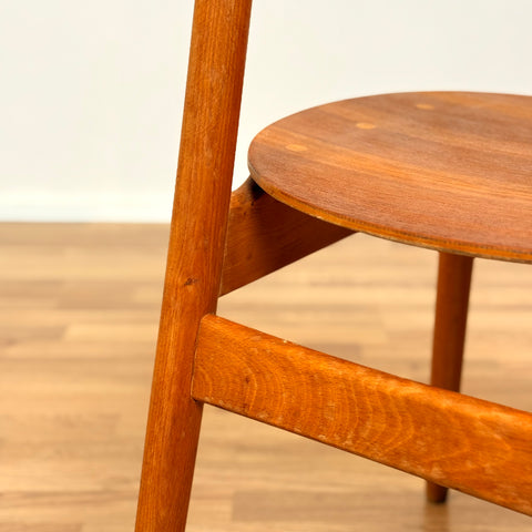Set of 4 dining chairs in teak & beech, Sven-Erik Fryklund, Hagafors Stolfabrik, Nässjö, 1950s-60s, Sweden