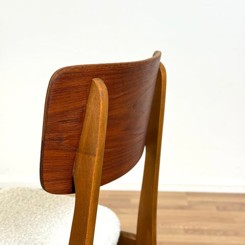 Set of 6 chairs made of teak & beech, 1950s-60s, Denmark - Beyo Vintage