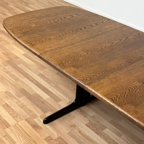 Oval dining table in oak with 2 extensions by Skovby, 1950s-60s, Denmark - Beyo Vintage
