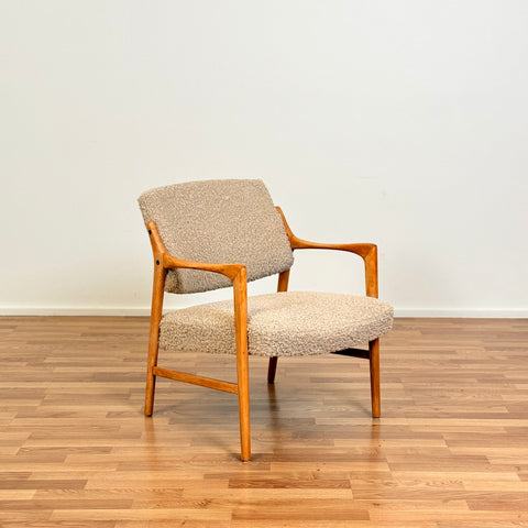 Armchairs 'Joel' in solid oak by The Andersson Brothers Industries in Ekenässjön, 1950s-60s, Sweden