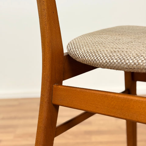 Set of 4 dining chairs in teak & beech, by Farstrup, 1950s-60s, Denmark