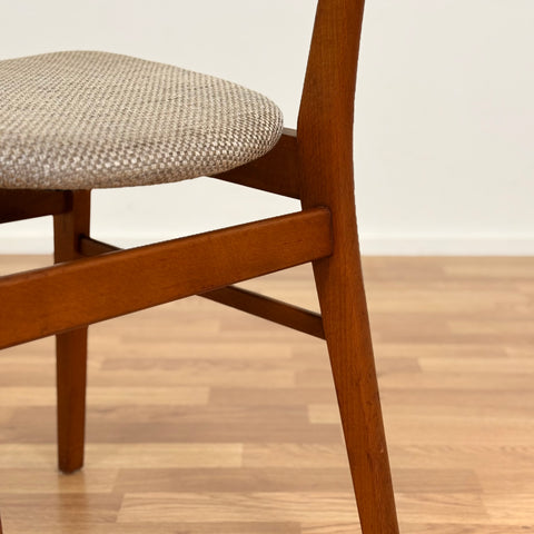 Set of 4 dining chairs in teak & beech, by Farstrup, 1950s-60s, Denmark