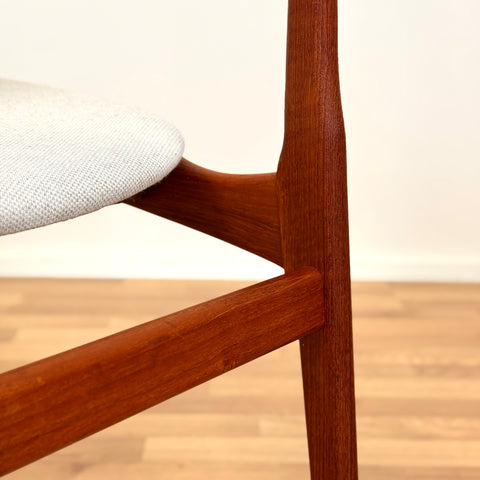 Set of 6 dining chairs by B. Rasmussen for Thorso Mobelfabrik, 1950s-60s, Denmark
