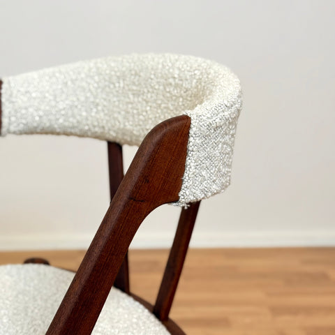 Set of 4 dining chairs made of teak by Henning Kjærnulf, 1950s-60s, Denmark