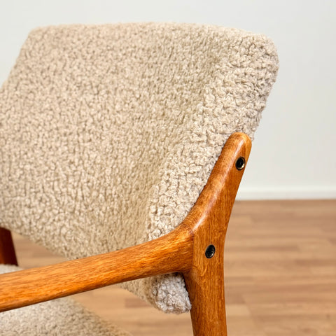 Armchairs 'Joel' in solid oak by The Andersson Brothers Industries in Ekenässjön, 1950s-60s, Sweden
