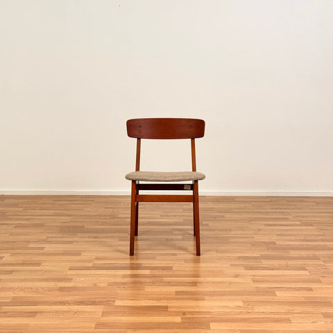 Set of 4 dining chairs in teak & beech, by Farstrup, 1950s-60s, Denmark