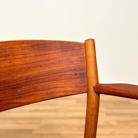 Set of 4 dining chairs in teak & oak, by Borge Mogensen, 1950s-60s, Denmark