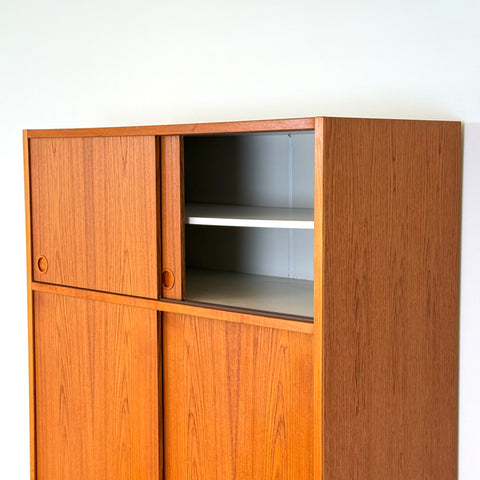 Large wardrobe in teak, 1960s-70s, Denmark - Beyo Vintage