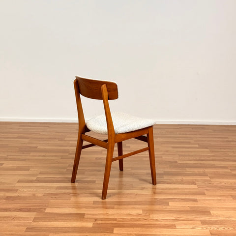 Set of 6 dining chairs in beech & teak, by Farstrup, 1950s-60s, Denmark