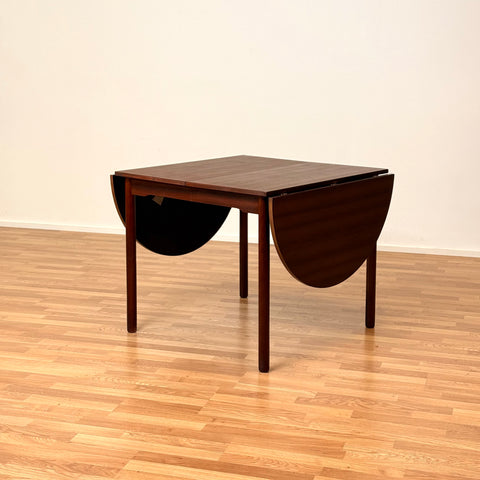 Dining table with 3 extensions in mahogany, "Arne Vodder style", 1950s-60s, Denmark