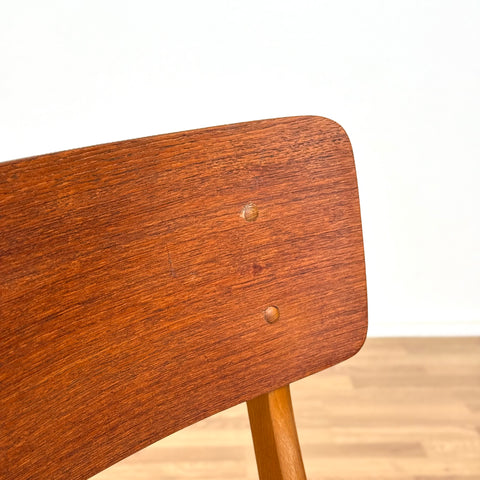 Set of 6 chairs made of teak & beech, 1950s-60s, Denmark - Beyo Vintage